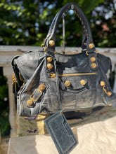 Load image into Gallery viewer, Balenciaga Navy City Giant 21 Bag