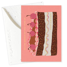Load image into Gallery viewer, Slice of Cake - Mini Birthday Card