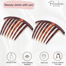 Load image into Gallery viewer, French Twist Side Hair Combs (2 Pcs): Tortoise Shell