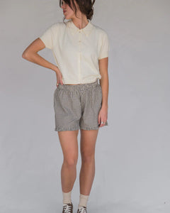 The Boxer Short - Black Plaid