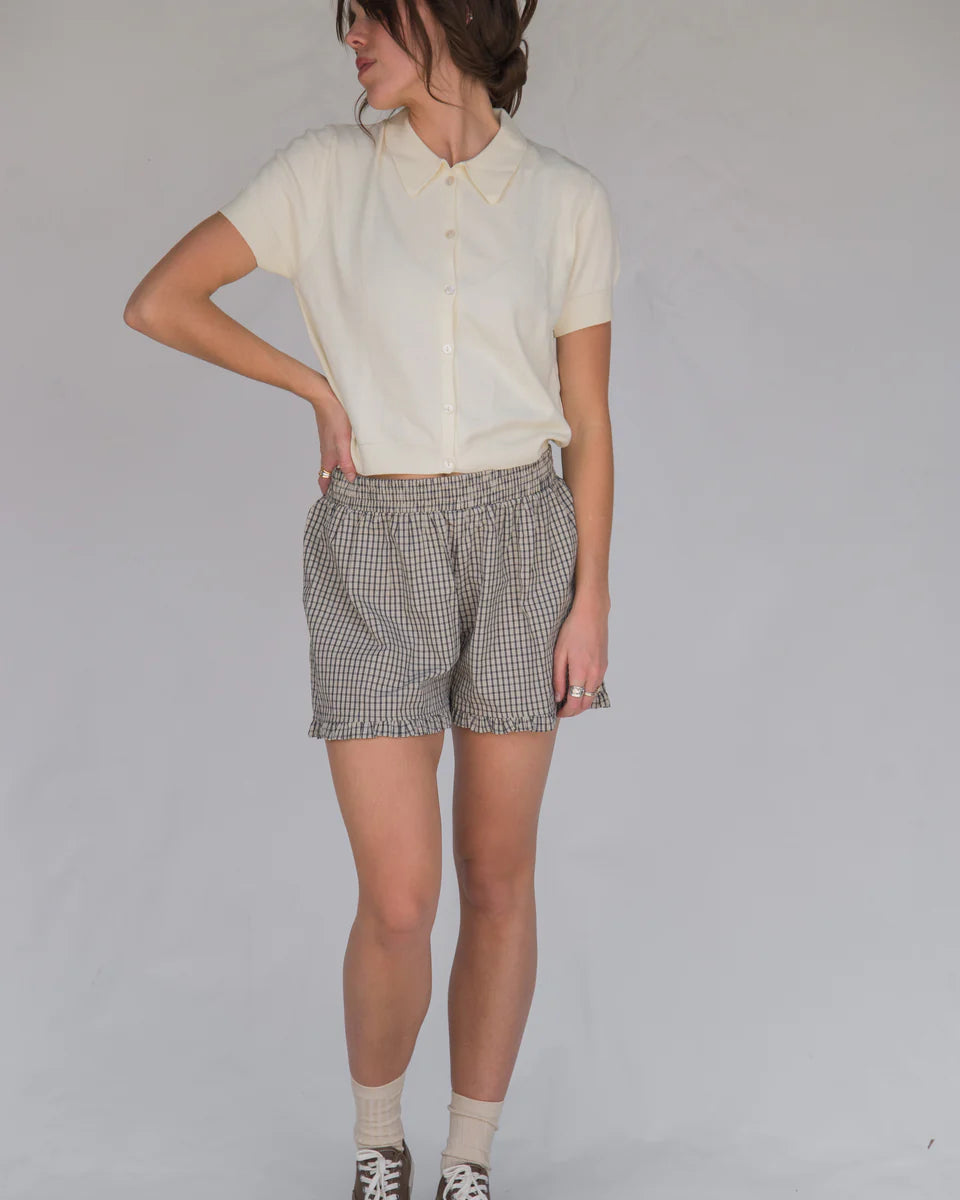 The Boxer Short - Black Plaid