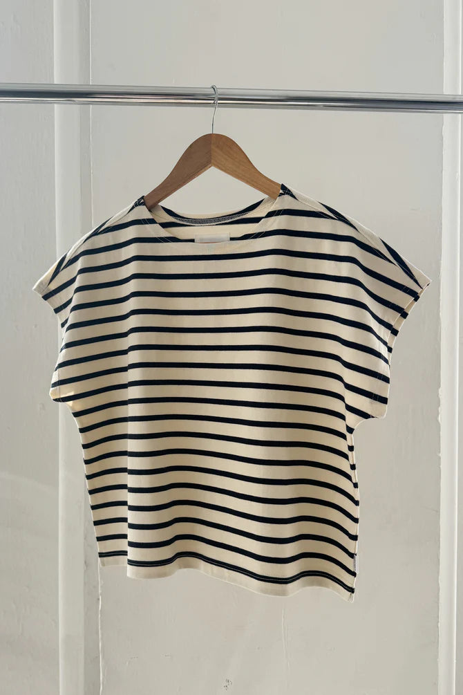 Manon Tee - Navy Stripe