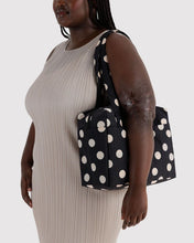 Load image into Gallery viewer, Everyday Cloud Bag - Black and Cream Polka Dot