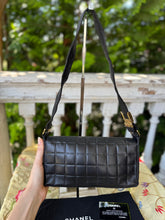 Load image into Gallery viewer, CHANEL Chocolate Bar Black Flap Bag [as-is]