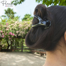 Load image into Gallery viewer, French Large Slide-In Hair Claw: Black