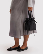 Load image into Gallery viewer, Nylon Drawstring Bag - Black