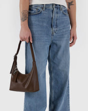 Load image into Gallery viewer, Mini Recycled Leather Shoulder Bag - Brown