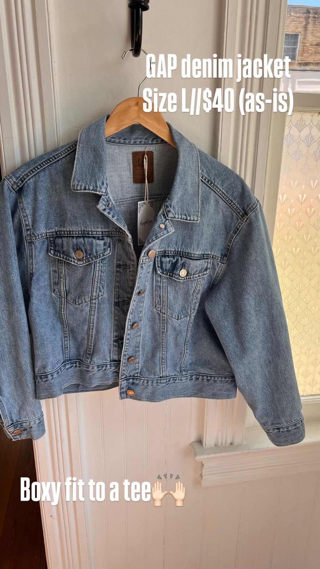 GAP Denim Jacket [L][as-is]