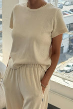 Load image into Gallery viewer, Pointelle Babe Tee - Naturel