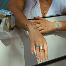 Load image into Gallery viewer, Horizon Turquoise Ring: Sterling Silver