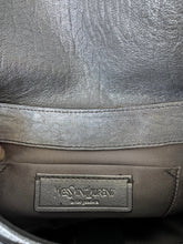 Load image into Gallery viewer, YVES SAINT LAURENT Silver Leather + Mesh Strap Bag