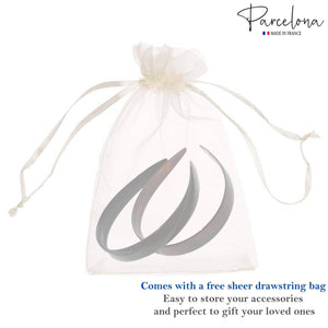 French Wide Headbands (2 Pcs): Tort + Black