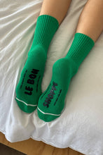 Load image into Gallery viewer, Hugger Socks: Kelly/Black