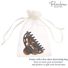 Load image into Gallery viewer, French Jardin Medium Hair Claw: Tortoise Shell