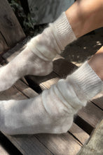Load image into Gallery viewer, Mohair Veil Socks: Cream