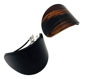 French Curved Hair Barrettes: Tortoise Shell