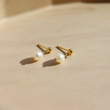 Load image into Gallery viewer, Pearla Studs: 14k Gold Fill