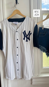 VTG NY Yankees Stripe BD [M/L]