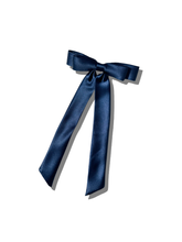 Load image into Gallery viewer, The Perfect Slim Satin Bow | Navy