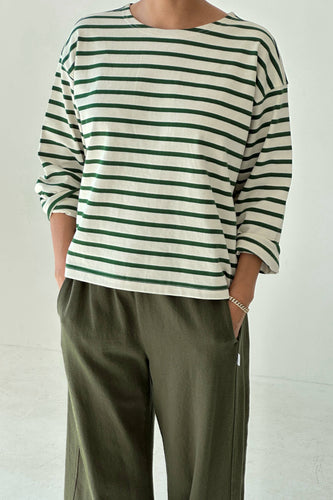 Sailor Top - Pine Stripe