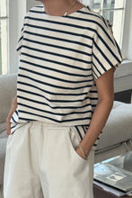 Load image into Gallery viewer, Manon Tee - Navy Stripe