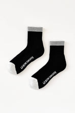 Load image into Gallery viewer, Color Block Girlfriend Socks (wholesale): Black Grey