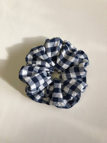 OVERSIZED GINGHAM SCRUNCHIES: SEA