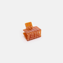 Load image into Gallery viewer, Midi Box Claw in Caramel Plaid