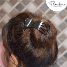 Load image into Gallery viewer, French Bear Paw Set of 2 Hair Claw Clips: Tortoise Shell and Black