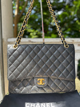 Load image into Gallery viewer, CHANEL Classic Double Flap Caviar Maxi Bag