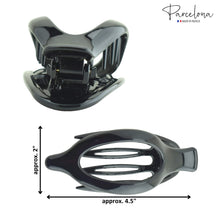 Load image into Gallery viewer, French Large Slide-In Hair Claw: Black