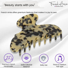 Load image into Gallery viewer, French Large Hair Claw: White Tokyo