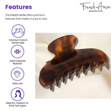 Load image into Gallery viewer, French Large Hair Claw: Shell Tort
