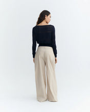 Load image into Gallery viewer, Beige Wide Leg Patty Pants
