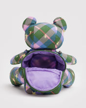 Load image into Gallery viewer, Bear Bag - Green Star Plaid