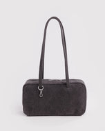 Denim Bowler Bag - Washed Black Denim
