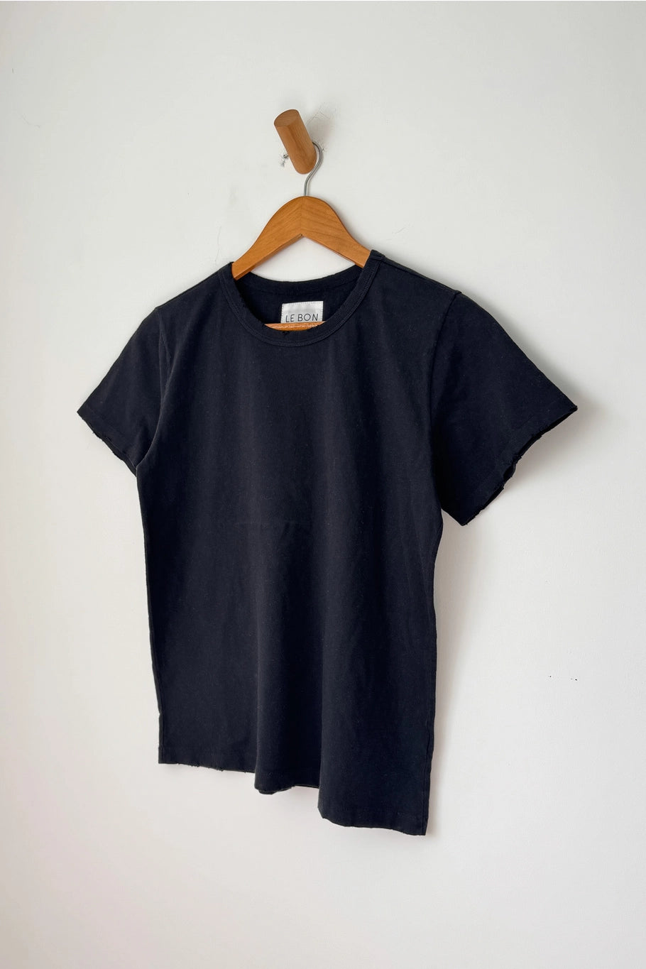 Organic Cotton Vintage Boy Tee - True Black