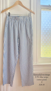 PF VTG Blue and White Striped Pant [S]