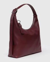 Load image into Gallery viewer, Recycled Leather Shoulder Bag - Mahogany