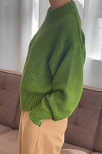 Load image into Gallery viewer, Zoe Cotton Sweater - Avocado
