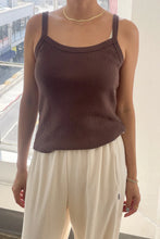 Load image into Gallery viewer, Pointelle Eve Cami - Chocolate