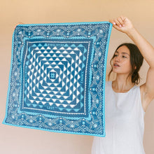 Load image into Gallery viewer, Cotton Mountains Bandana | Navy
