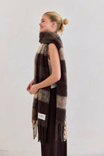 Load image into Gallery viewer, The Reykjavik Scarf - 100% Recycled - Brown Check