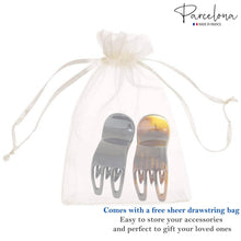 Load image into Gallery viewer, French Bear Paw Set of 2 Hair Claw Clips: Tortoise Shell and Black