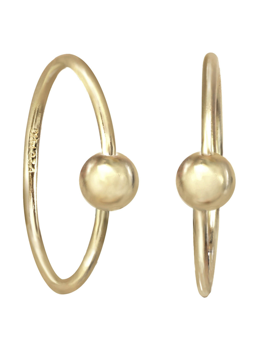 Harlie Hoop Earrings: 14K Gold Filled