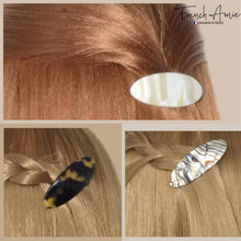 Load image into Gallery viewer, French Oval Hair Barrette: Set of 3