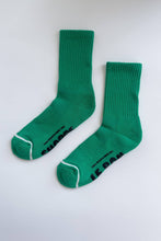 Load image into Gallery viewer, Hugger Socks: Kelly/Black