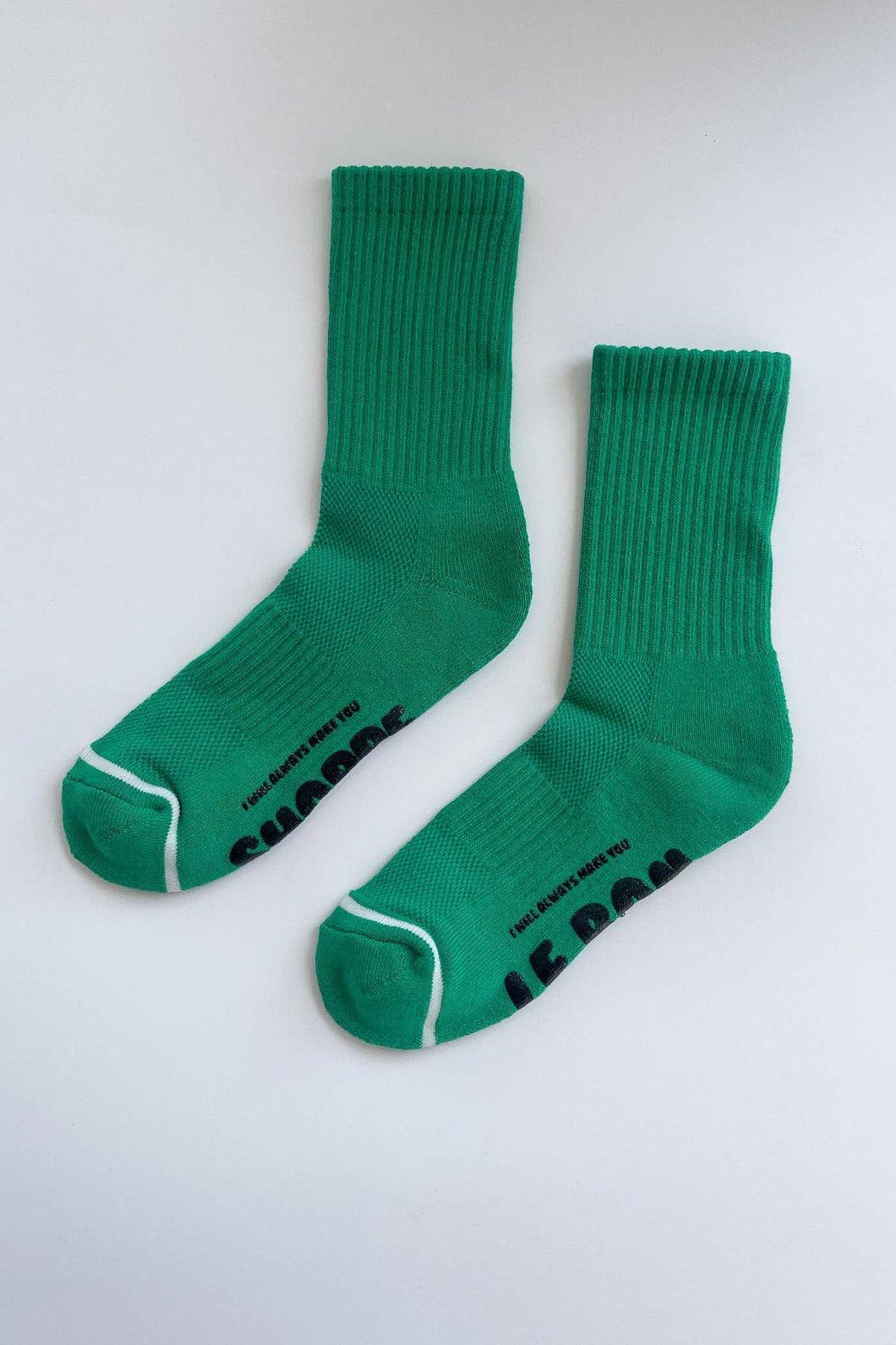 Hugger Socks: Kelly/Black