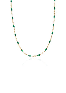 Emerald Enamel Chain