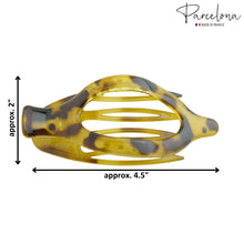 Load image into Gallery viewer, French Large Slide-In Hair Claw: Light Tortoise Shell